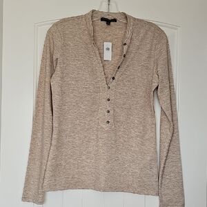 Banana Republic Tan Long Sleeve Tee